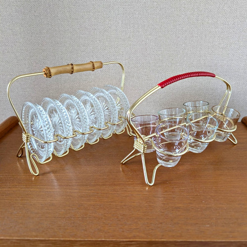 Glas untersetzer und - untersetzer,