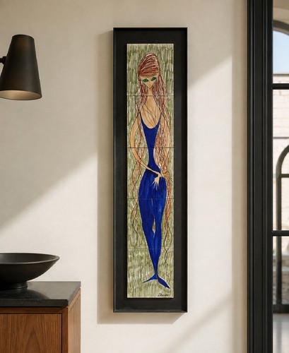 Belarti keramik wandbild - j.,