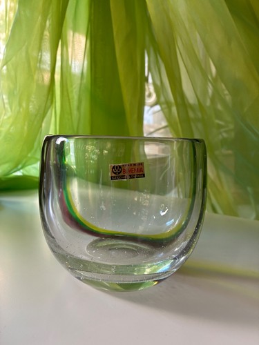 Bohemia art glass schale mid - art,