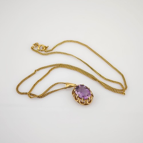 Mid century amethyst anhänger - mid-century, amethyst-anhänger
