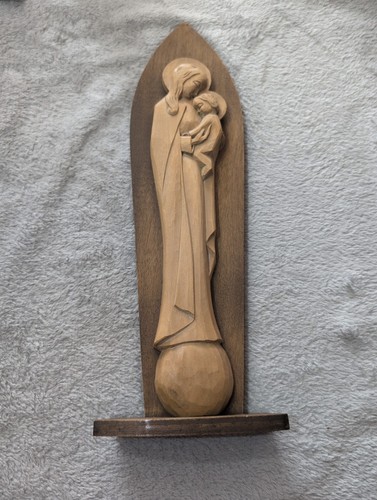 Wandmadonna holz geschnitzt - wandmadonna,