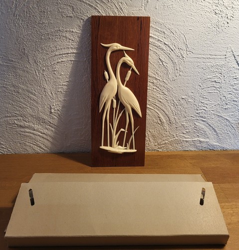 Bild kraniche holz vintage - bild,
