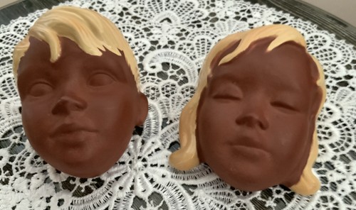 Paar cortendorf wandmasken - paar,