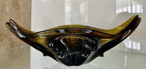 Mid century kunstglasschale - century,