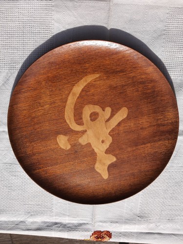Orig 60er teak tablett - o8:,