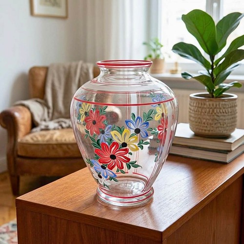 Vintage glas vase - glas,