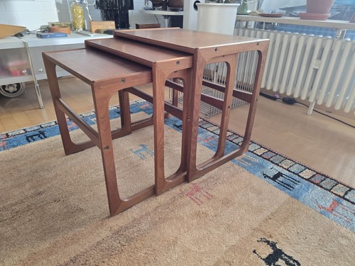 Vintage teak satztische - teak, 3er