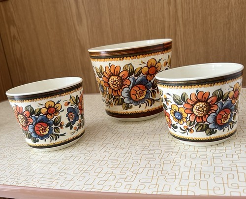 übertopf 3er set mid century - 3er, mid-century