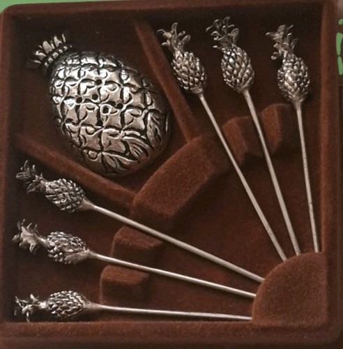 Vintage cocktailspieße set - cocktailspieße,