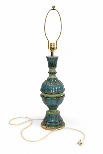 Große vintage keramiklampe - große,