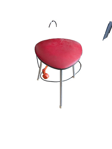 Rot vintage sitzhocker - rot, vintage-sitzhocker