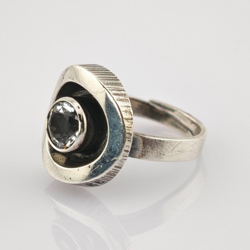 Mid century silberring mit - silberring,