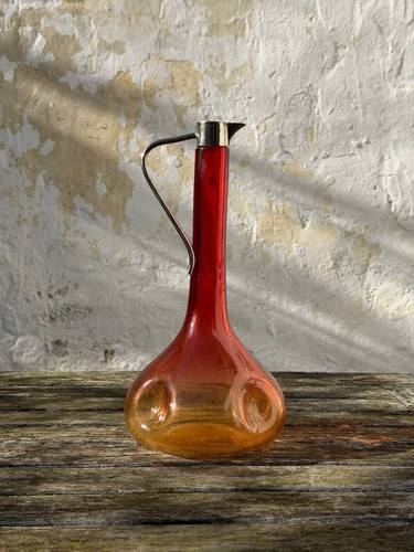 Mid century glaskaraffe - mid-century, vetro