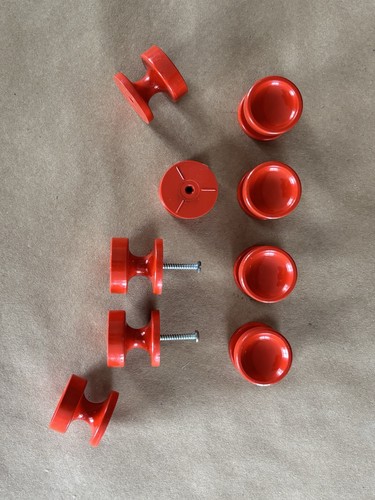 Möbelknauf rot 70er space - möbelknauf,