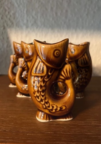 Vintage brown ceramic - brown,